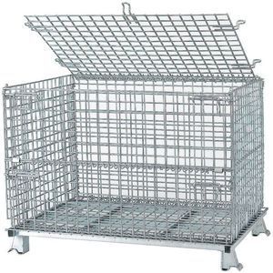 NASHVILLE WIRE C324028S4L Collapsible Container 32 Inch Length Silver | AE3QQH 5EU69