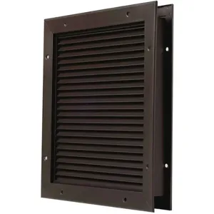 NATIONAL GUARD L-700-BFDKB-24x12 Louver No Vision Dark Bronze 24 x 12 | AB4YCC 20J935