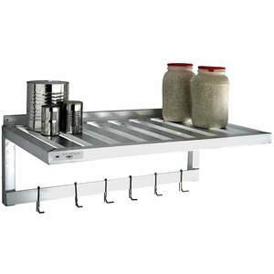 NEW AGE 1122PR T-bar Wall Shelf/pot Rack 13-1/2 Inch Height | AF2GPL 6TJJ4