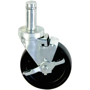 NEW AGE C440 Swivel Stem Caster 5 Inch 300 Lb Polyolefin | AA8KNY 18K925