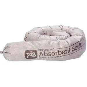 NEW PIG 404 Absorbent Sock Gray 20 Gallon PK40 | AH2XWA 30PV67