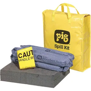 NEW PIG KIT220 Hi-Vis Spill Kit Bag 9 Gallon | AH2YBB 30RD33