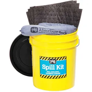 NEW PIG KIT2200 Hi-Vis Spill Kit Drum 3.5 Gallon | AH2YBC 30RD34