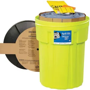 NEW PIG KIT245 Hi-Vis Spill Kit Drum 21 Gallon | AH2YBM 30RD48