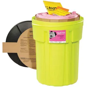 NEW PIG KIT310 Hi-Vis Spill Kit Drum 21 Gallon | AH2YEM 30RE60