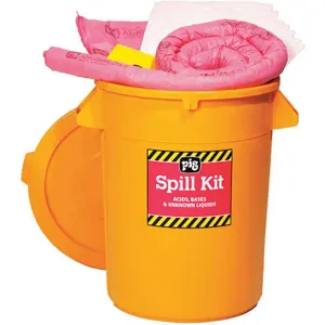 NEW PIG KIT3400 Hi-Vis Spill Kit Drum 21 Gallon | AH2YEY 30RE76