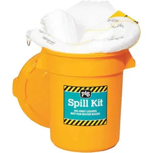 NEW PIG KIT4300 Hi-Vis Spill Kit Drum 12.5 Gallon | AH2YDE 30RE10