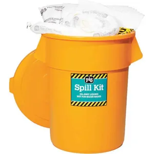 NEW PIG KIT4500 Hi-Vis Spill Kit Drum 39 Gallon | AH2YDJ 30RE18