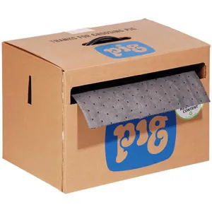 NEW PIG MAT141 Absorbent Roll Light Weight 9.8 Gallon | AF9QQW 30PY94