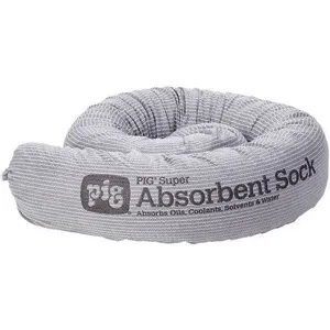 NEW PIG PIG210 Absorbent Sock Gray 24 Gallon PK24 | AH2XYK 30RC16