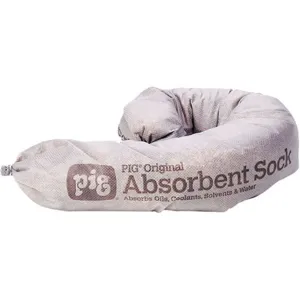 NEW PIG PIG218 Absorbent Sock Gray 7.88 Gallon PK36 | AH2XXY 30RC05