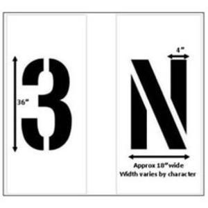 NEWSTRIPE 10003366 Individual Letters And Numbers, 8 Inch L, 1/8 Inch Thickness | AG8HHM