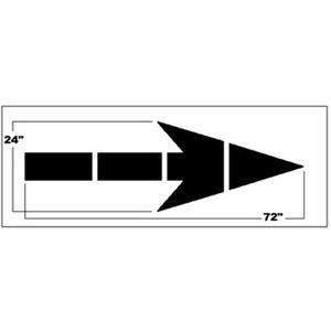 NEWSTRIPE 10002932 Federal Straight Arrow Stencil, 72 Inch L | AG8HGD