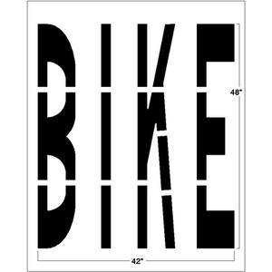 NEWSTRIPE 10004232 Federal Bike Stencil, 1/16 Inch Thickness | AG8HJQ