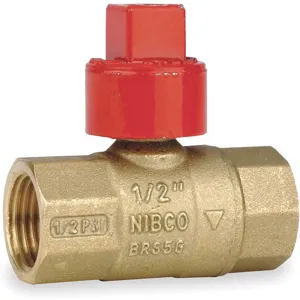 NIBCO GB2A Brass Gas Ball Valve Inline FNPT 3/4 In | AE3MBW 5E437