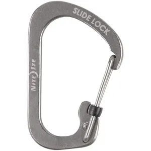 NITE IZE CSL2-11-R6 Locking Carabiner Clip Silver 1-3/32 In. | AG4LHH 34GN72