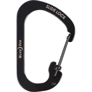 NITE IZE CSL4-01-R6 Locking Carabiner Clip Black 2 In. | AG4LHJ 34GN73