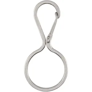 NITE IZE KIC-11-R3 Carabiner Clip Silver Texture 11/16 in. | AG4LHA 34GN65