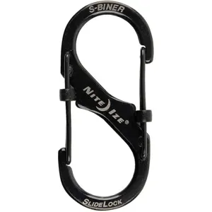 NITE IZE LSB2-01-R3 Locking Carabiner 2 Inch Steel Black | AF7ZDM 23PF84