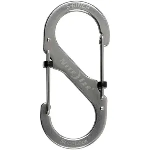 NITE IZE LSB4-11-R3 Carabiner Clip 3-35/64 In Silver | AF7CTK 20UZ12