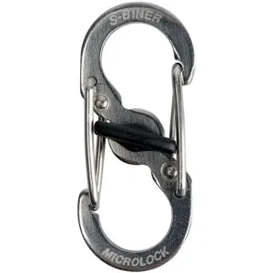 NITE IZE LSBM-01-2R3 Locking Carabiner 1-2/5 In Steel Black | AF7ZDL 23PF83