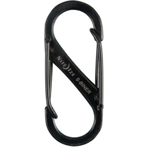 NITE IZE SB1-2PK-01 Double Gated Carabiner 1-9/16 Inch - Pack Of 2 | AB9RAP 2EVK2