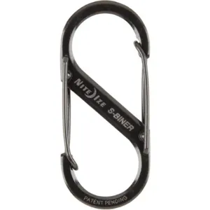 NITE IZE SB2-03-01 Double Gated Carabiner 2 Inch Black | AB9RAR 2EVK5