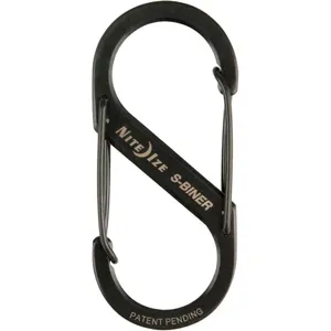 NITE IZE SB3-03-01 Double Gated Carabiner 2-5/8 Inch Black | AB9RAU 2EVK8