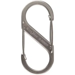 NITE IZE SB3-03-11 Double Gated Carabiner 2-5/8 Inch Silver | AB9RAV 2EVL1