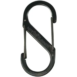 NITE IZE SB4-03-01 Carabiner Clip 3-13/25 In Steel Black | AF7ZDJ 23PF81