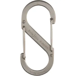 NITE IZE SB4-03-11 Double Gated Carabiner 3-1/2 Inch Silver | AB9RAW 2EVL4