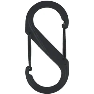 NITE IZE SBP10-03-01BG Carabiner Clip 10-3/8 Inch Plastic Black | AE3UKY 5GAM0