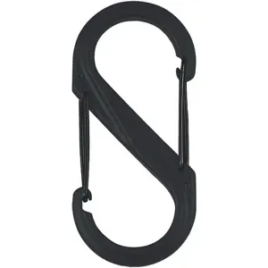 NITE IZE SBP4-03-01BG Carabiner Clip 3-1/2 Inch Plastic Black | AE3UKW 5GAL6