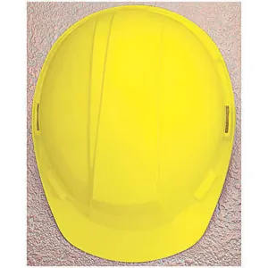 NORTH BY HONEYWELL A89R020000 Hard Hat Front Brim Slotted 4 Point Ratchet Yellow | AF6AJJ 9U904