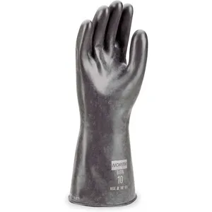 NORTH BY HONEYWELL B324R/10 Chemical Resistant Glove 32 Mil Size 10 1 Pair | AD9JGW 4T468