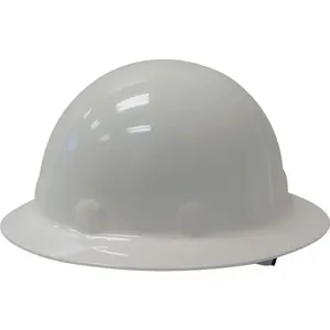 NORTH BY HONEYWELL E1RW01A000 Hard Hat Full Brim Non-Slotted Ratchet White | AH9JYY 3JPF5