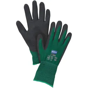 NORTH BY HONEYWELL NF35/11XXL Coated Gloves Xxl Black/green Pr | AD8JPC 4KMZ3