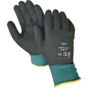 NORTH BY HONEYWELL NF35F/11XXL Coated Gloves Nitrile Green/black 2xl Pr | AF7HGK 21AN26