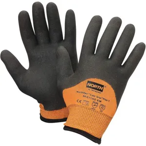 NORTH BY HONEYWELL NFD11HD/7S Cut Resistant Gloves Black/Orange PR | AH8DKL 38HX85