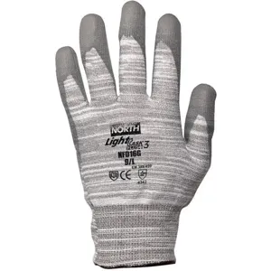 NORTH BY HONEYWELL NFD16G/8M Cut Resistant Gloves Gray/white M Pr | AC9XFD 3LCE1