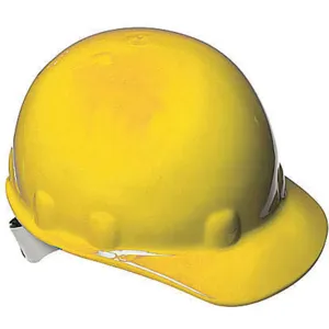 NORTH BY HONEYWELL E2SW02A000 Hard Hat Front Brim Nonslottd 8 Ratchet Yellow | AF3XTZ 8EML1