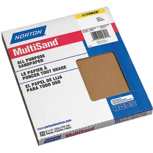 NORTON ABRASIVES 07660700357 Sanding Sheet 11 x 9 Inch 120 G Aluminium Oxide - Pack Of 25 | AD3DJB 3YFN4