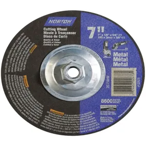 NORTON ABRASIVES 07660702678 Depressed Center Wheel T27 7 x 1/8 x 5/8-11 | AF8FPH 25TY74