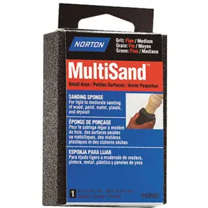 NORTON ABRASIVES 07660749502 Sanding Sponge Med/fine 4 x 2-3/4 x 1 In | AB3BMH 1RDW1