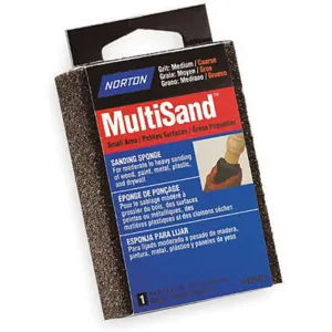 NORTON ABRASIVES 07660749503 Sanding Sponge x Crs/med 4 x 2-3/4 x 1 In | AB3BMG 1RDV8