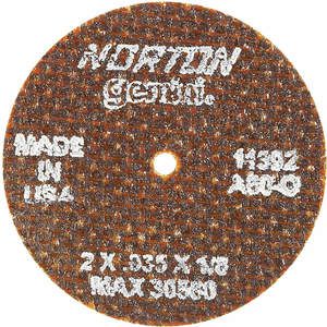 NORTON ABRASIVES 66243411392 Trennscheibe Gemini 2 x 035 x 1/8 30560 U/min | AH2DXT 25TY97