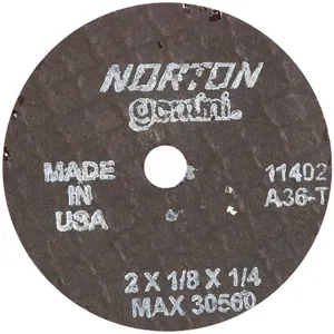 NORTON ABRASIVES 66243411402 CutOff Wheel Gemini 2 x1/8 x1/4 30560 rpm | AH2DXU 25TY98