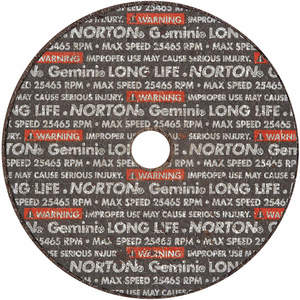 NORTON ABRASIVES 66243510653 Trennscheibe Gemini 3 x1/8 x3/8 25465 U/min | AH2DYA 25TZ05