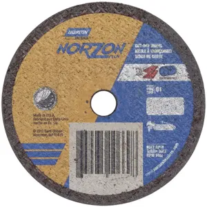 NORTON ABRASIVES 66243510669 CutOff Wheel NorZon Plus 3 x .035 x 3/8 | AH2DYE 25TZ09