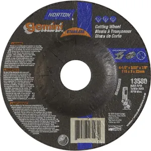 NORTON ABRASIVES 66252842028 Depressed Center Wheel T27 4-1/2 x 3/32 x 7/8 | AF8FPY 25TZ61